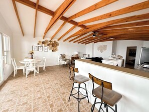 Familie huis, uitzicht op zee | Woonruimte