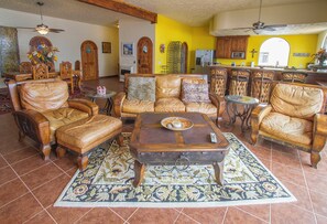 Family House, Balcony, Sea View | Living area - Ocean Front Baja Vacation (Playas de Rosarito)