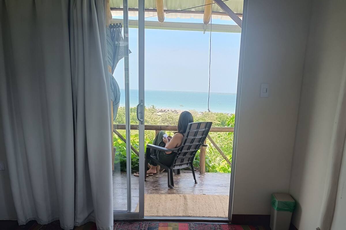 Bangalô panorâmico, vista para o oceano | 1 quarto, Wi-Fi de cortesia
