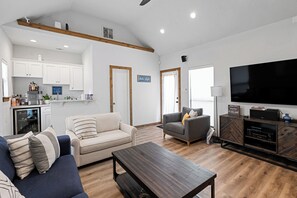 TV connectée, cheminée