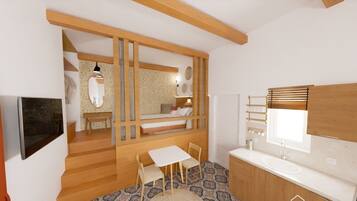 1 bedroom, iron/ironing board, free WiFi, bed sheets