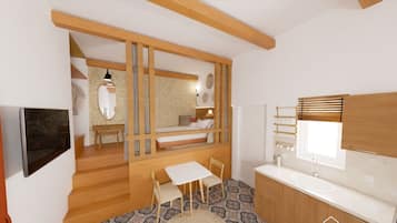 1 bedroom, iron/ironing board, free WiFi, bed sheets