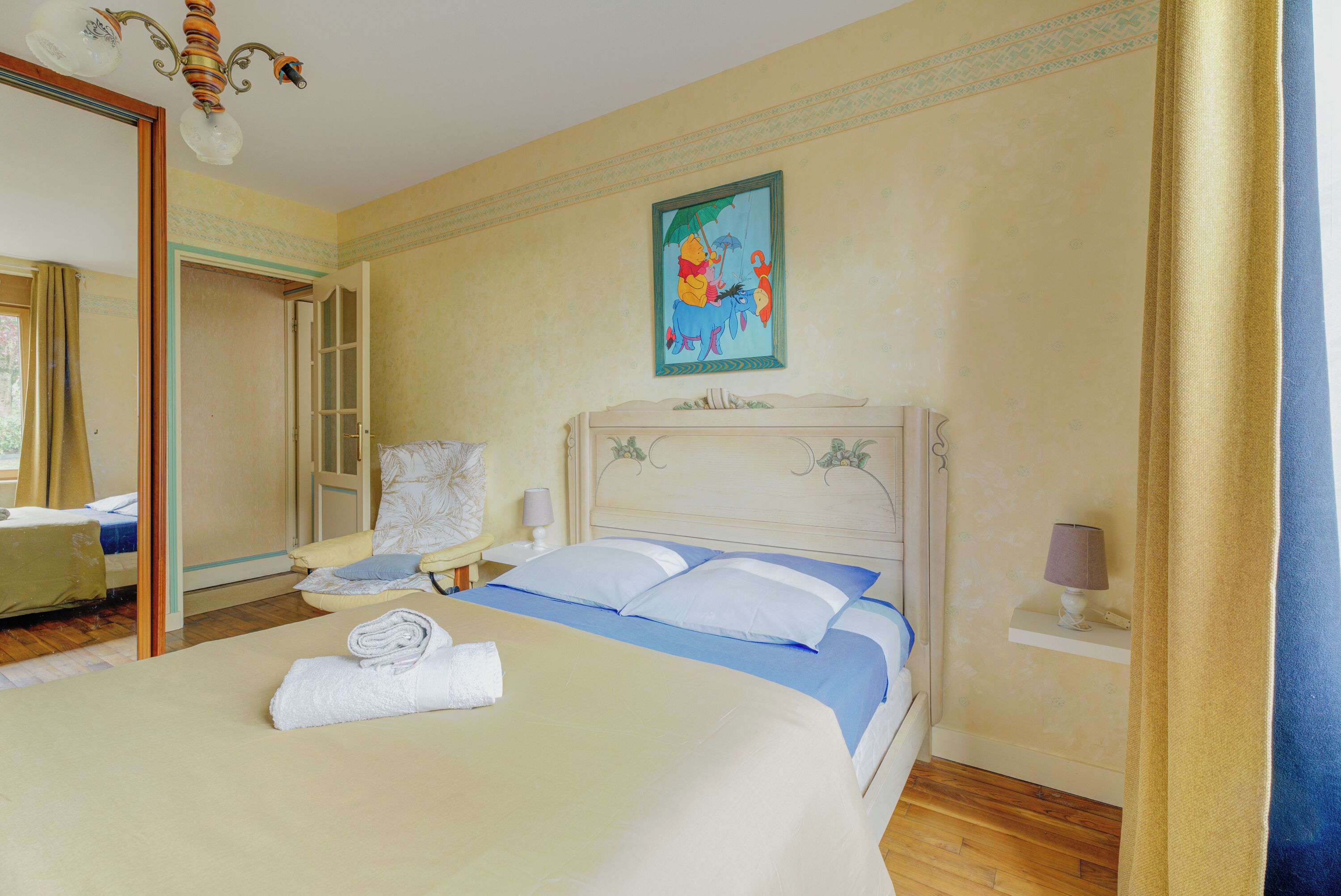 1 chambre, fer et planche à repasser, Wi-Fi gratuit, draps fournis