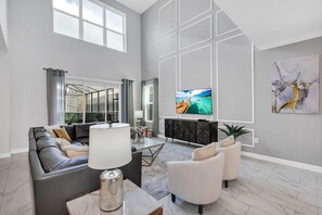 Smart TV, table football, ping pong