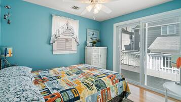 2 bedrooms, iron/ironing board, travel crib, free WiFi