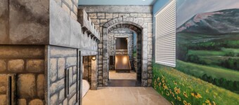 Water Views, PacMan Arcade, Castle w/ Slide, Camp Out, Movie Theater: Lakeside Adventures