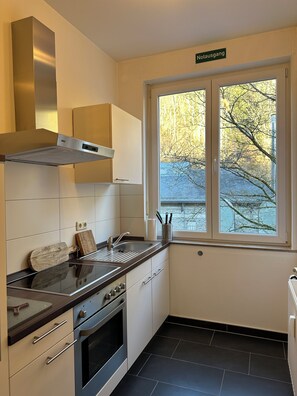 KĂŒhlschrank, Mikrowelle, Ofen, Herdplatte