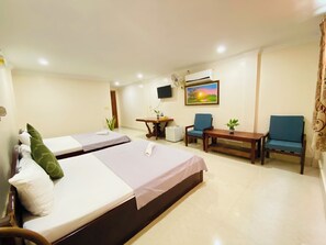 家庭客房 | 羽絨被、書桌、免費無線上網、床單