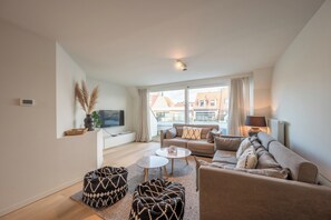 Living room - Apartment on Belgian Coast Near Beaches (Knokke-Heist)