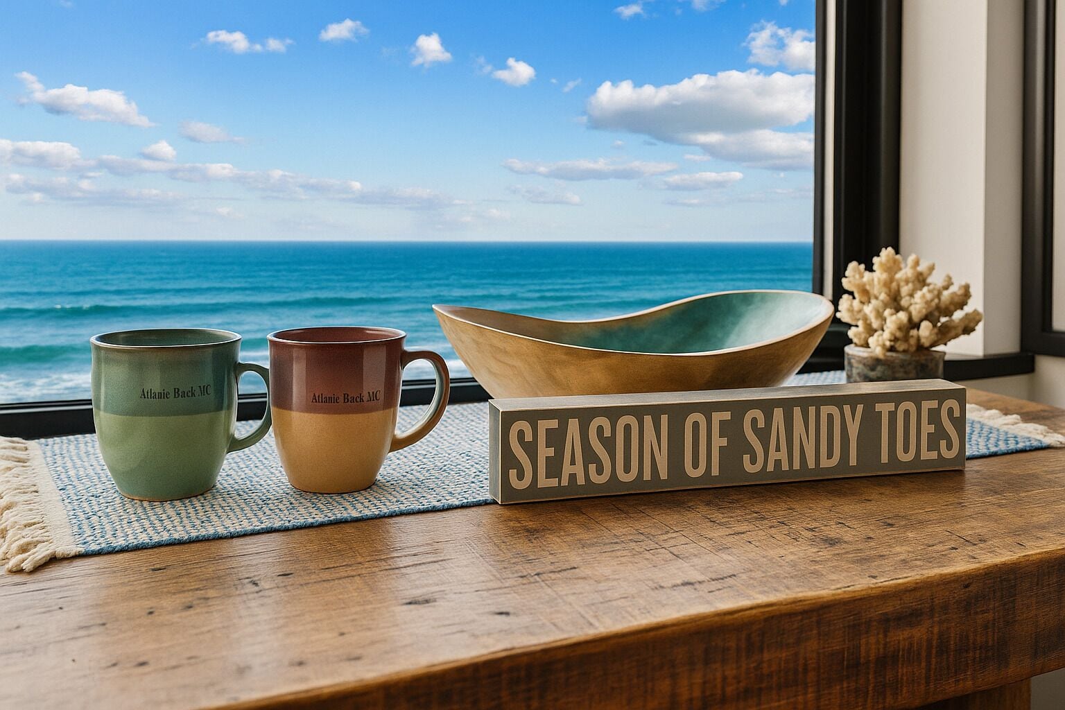 enjoy your coffee while being mesmerized by the ocean
