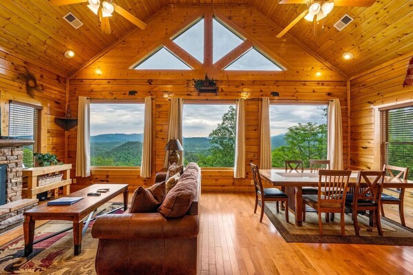 Smart TV, fireplace, video games