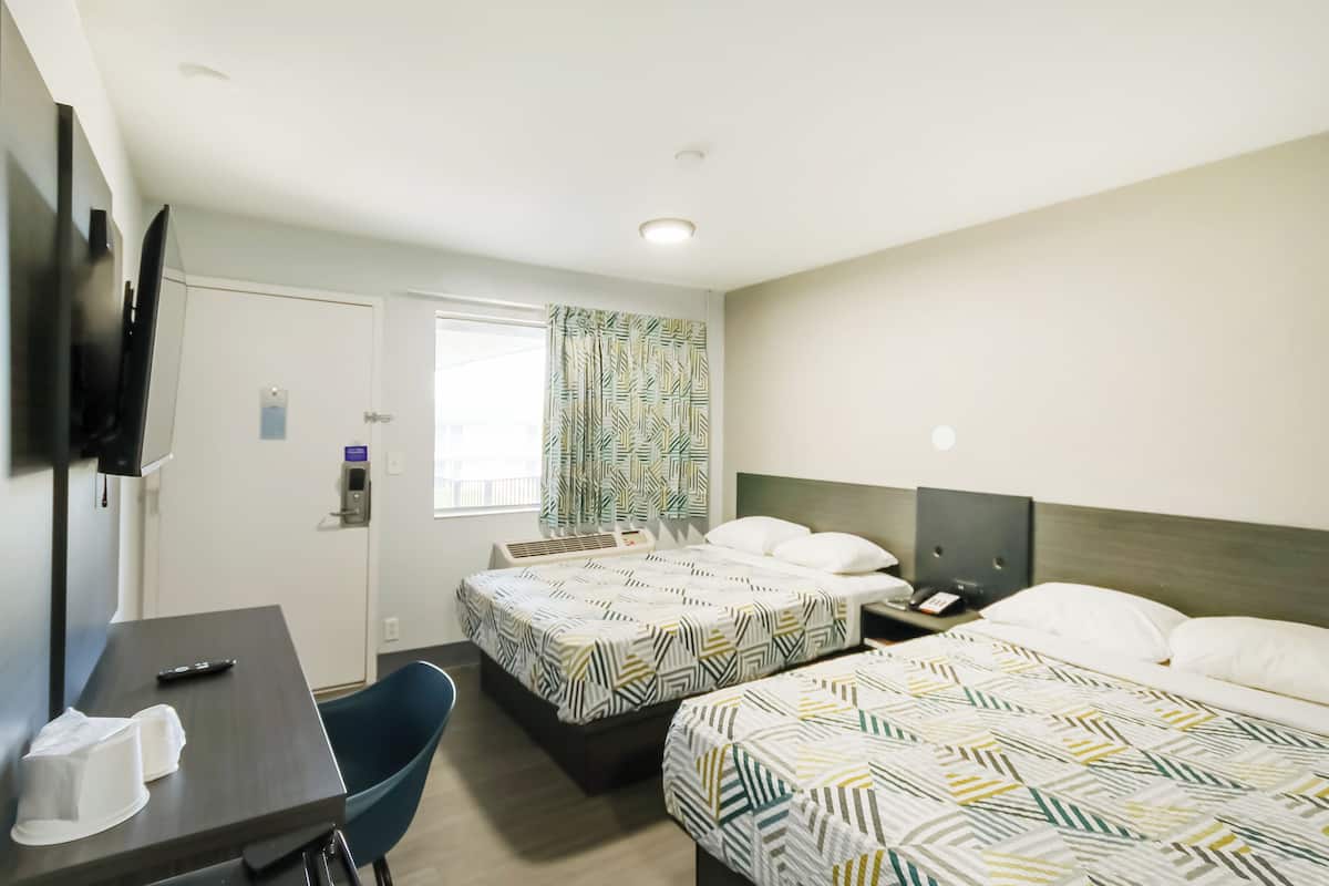 Room, 2 Double Beds, Smoking | Desk, iron/ironing board, free WiFi, bed sheets