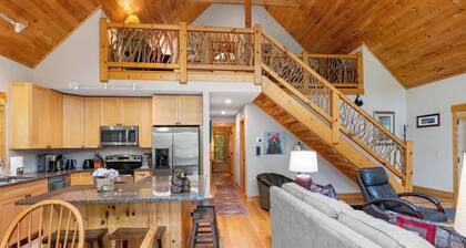 Creekview Cabin | Screened Porch With Indoor Wood Burning Fireplace