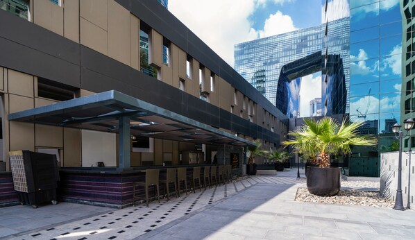 Outdoor banquet area - The Cosmopolitan Serene Living in a One Bedroom (Dubai)