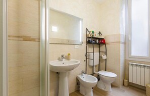 Dusche, Haartrockner, Bidet, Handtücher
