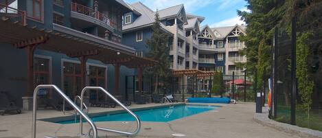 A heated pool