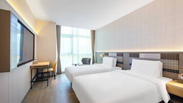 Classic Double Room, City View | Desk, laptop workspace, free WiFi, bed sheets