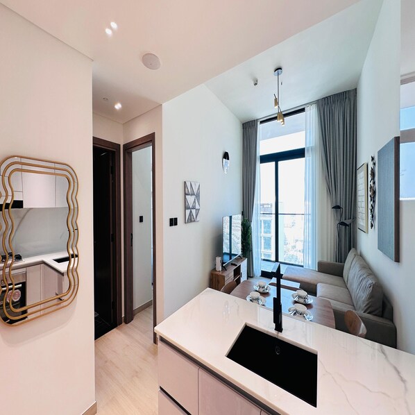 Iron/ironing board - OYO HOME 1479 Premium 1-bed Apartment (Dubai)