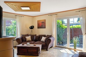 Televisie en een open haard