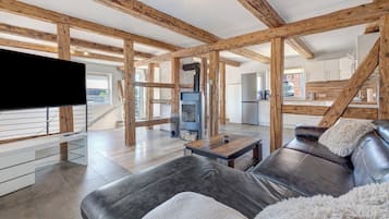 Fernseher, Kamin