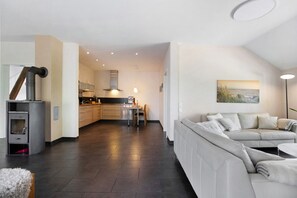 Televisión, chimenea y reproductor de DVD 