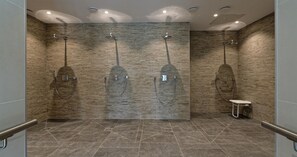Shower, hair dryer