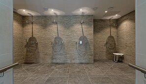Shower, hair dryer
