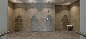 Shower, hair dryer