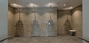 Shower, hair dryer