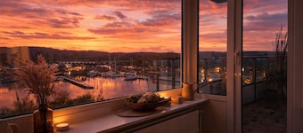 Strandhafer- Balkon mit Meerblick- 2 Min zum Strand