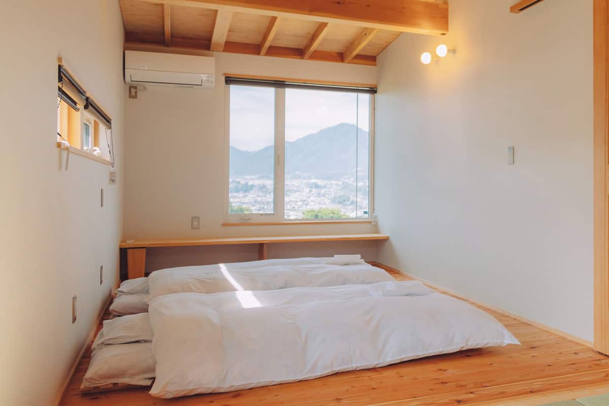 Quadruple Room, Mountain View | 1 bedroom, down duvets, iron/ironing board, free WiFi