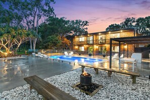 A heated pool
