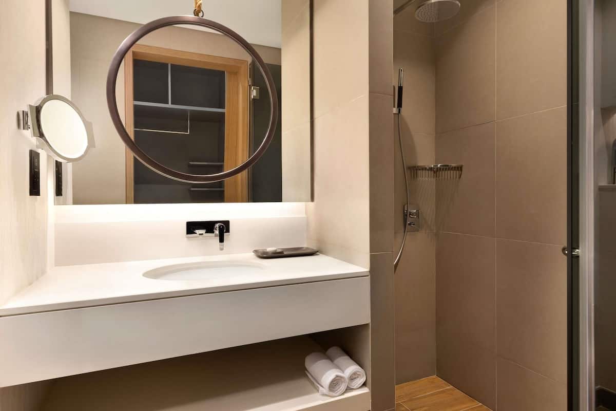 Minibar, in-room safe, desk, laptop workspace