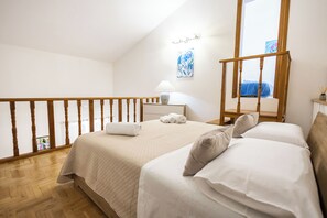 2 slaapkamers, een strijkplank/strijkijzer, wifi, beddengoed