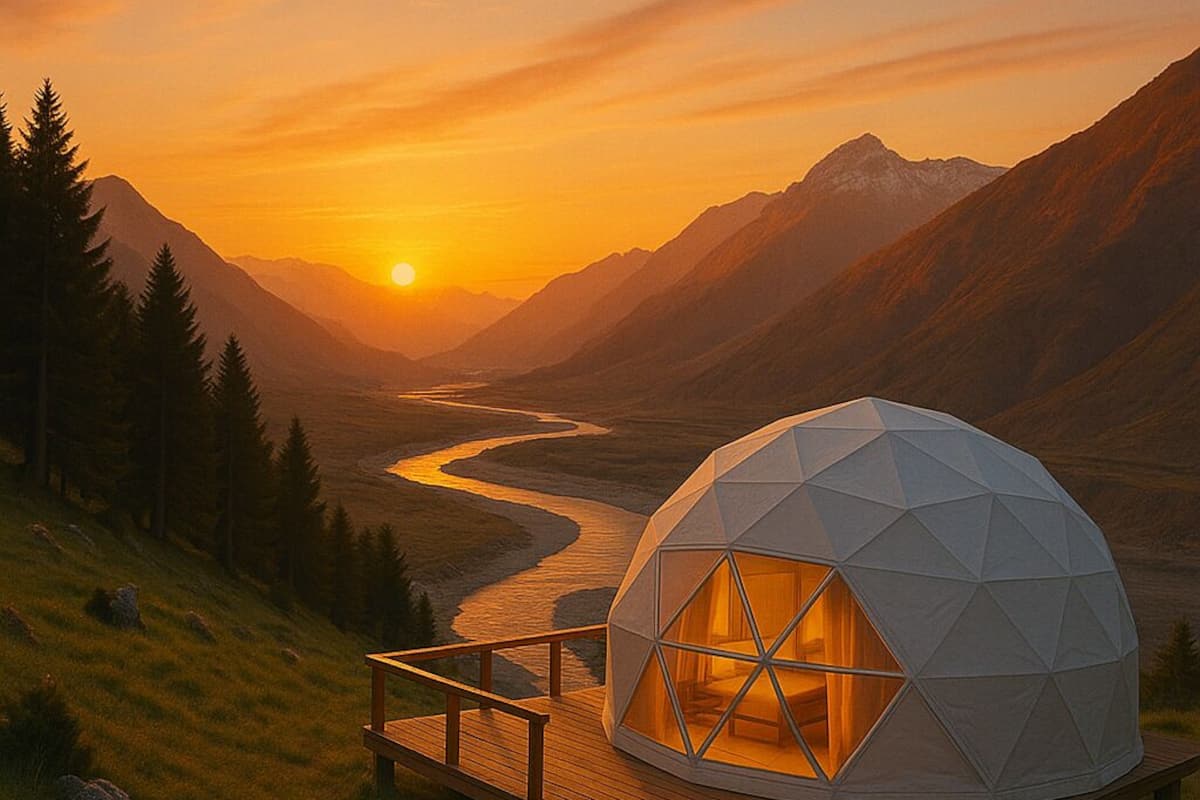 Luxe tent, patio, uitzicht op bergen | Luxe beddengoed, donzen dekbedden, pillowtop-bedden