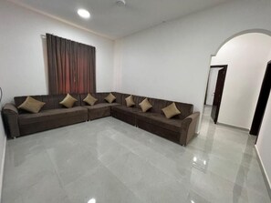 Family Apartment, 4 Bedrooms, Kitchen | Living area