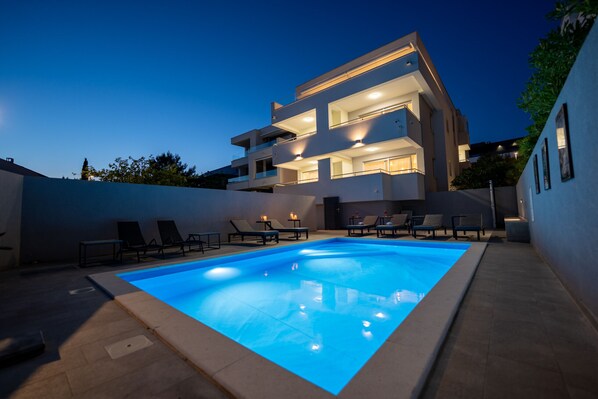 Pool - Deluxe apartment Mares 4 (Novalja)