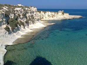 On the beach, beach towels - Beautiful penthouse with the sea view and next to the beach. (Wied il-Ghajn)