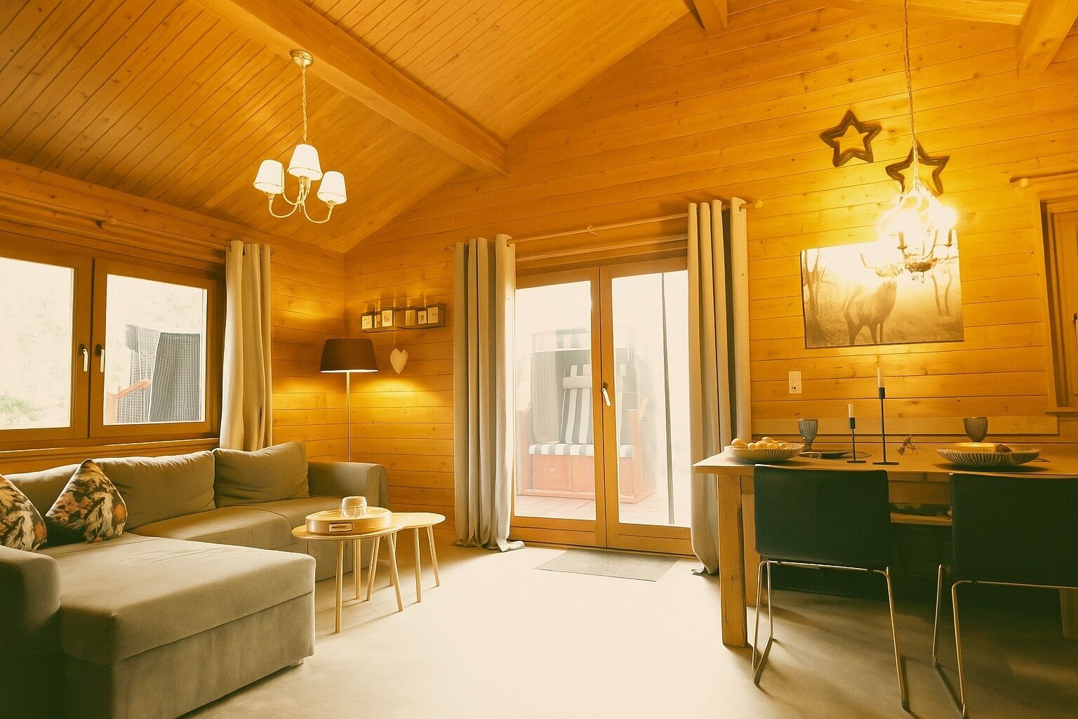 Fernseher, DVD-Player, Videothek, Stereoanlage