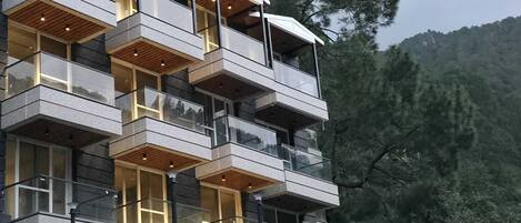 Majoituspaikan julkisivu