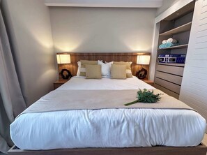 2 bedrooms, iron/ironing board, travel crib, WiFi