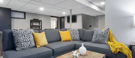 TV, table football, offices