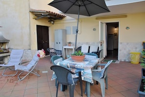 Apartment, 1 Bedroom, Smoking, Private Pool | Terrace/patio - Casa Marta With Garden and hot tub (Formia)