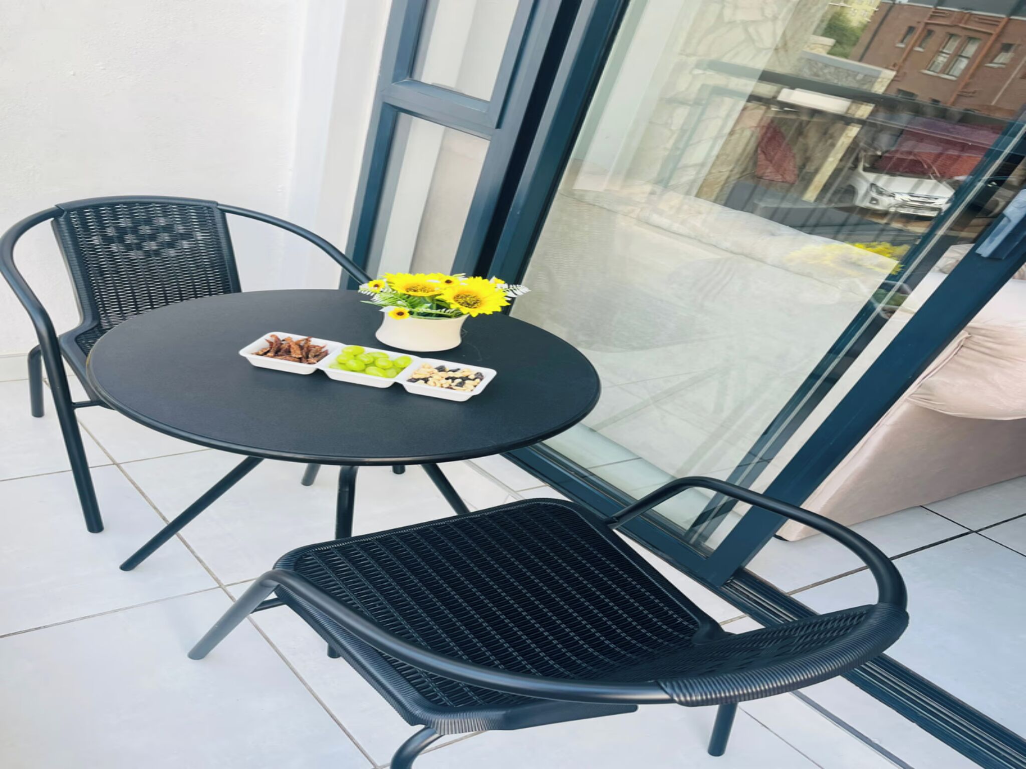 Apartamento, 1 habitación, fumadores, balcón | Restaurante al aire libre