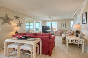 Smart TV, DVD player, books