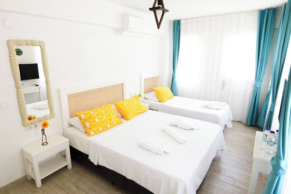 Cadar kapas Mesir, peralatan tempat tidur premium, bar mini