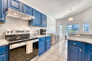 Fridge, microwave, oven, stovetop - Bright 4BR home w/ private pool & views (Kissimmee)