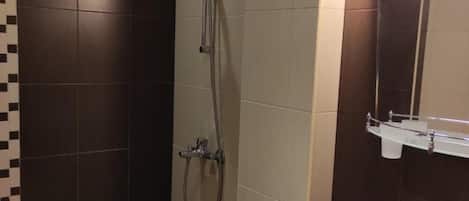 apartman, 1 hálószobával, erkély, kilátással a hegyre | Fürdőszoba
