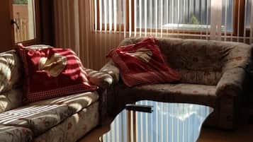 Apartment, 1 Bedroom, Balcony, Mountain View | Living room