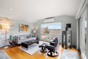 TV, fireplace, offices